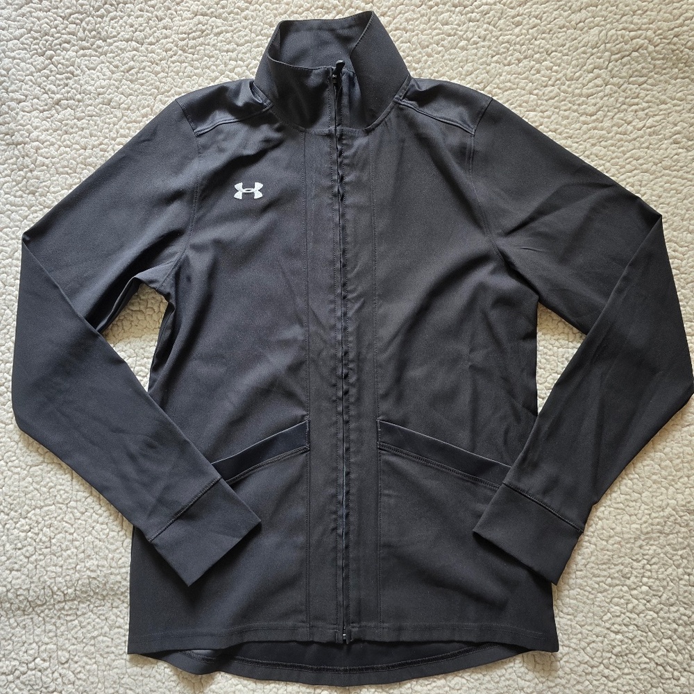 NWOT Under Armour Full Zip Black Jacket Size S